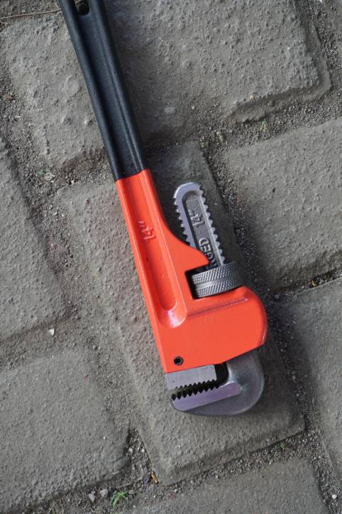 Professional technician working outdoors